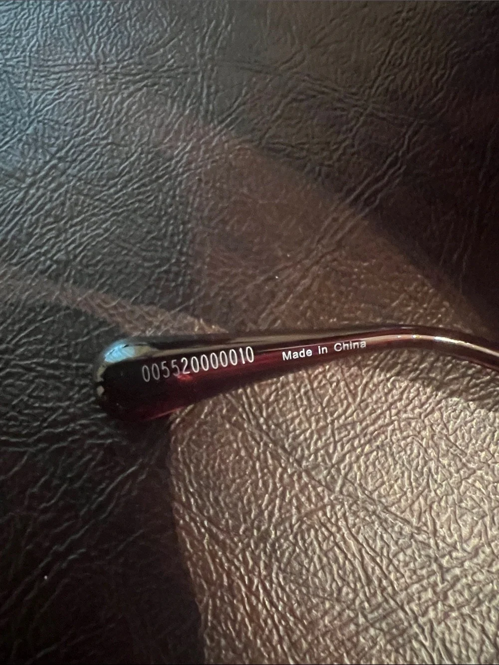 Max & Co. Burgundy Square Eyeglass Frames with Branded Pouch